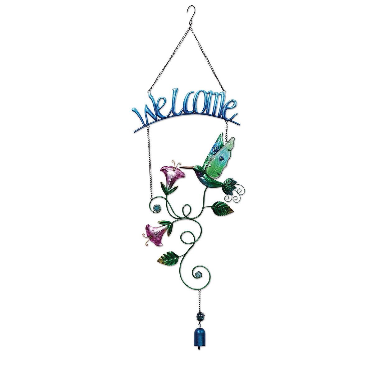 Sunset Vista Hummingbird Welcome Sign