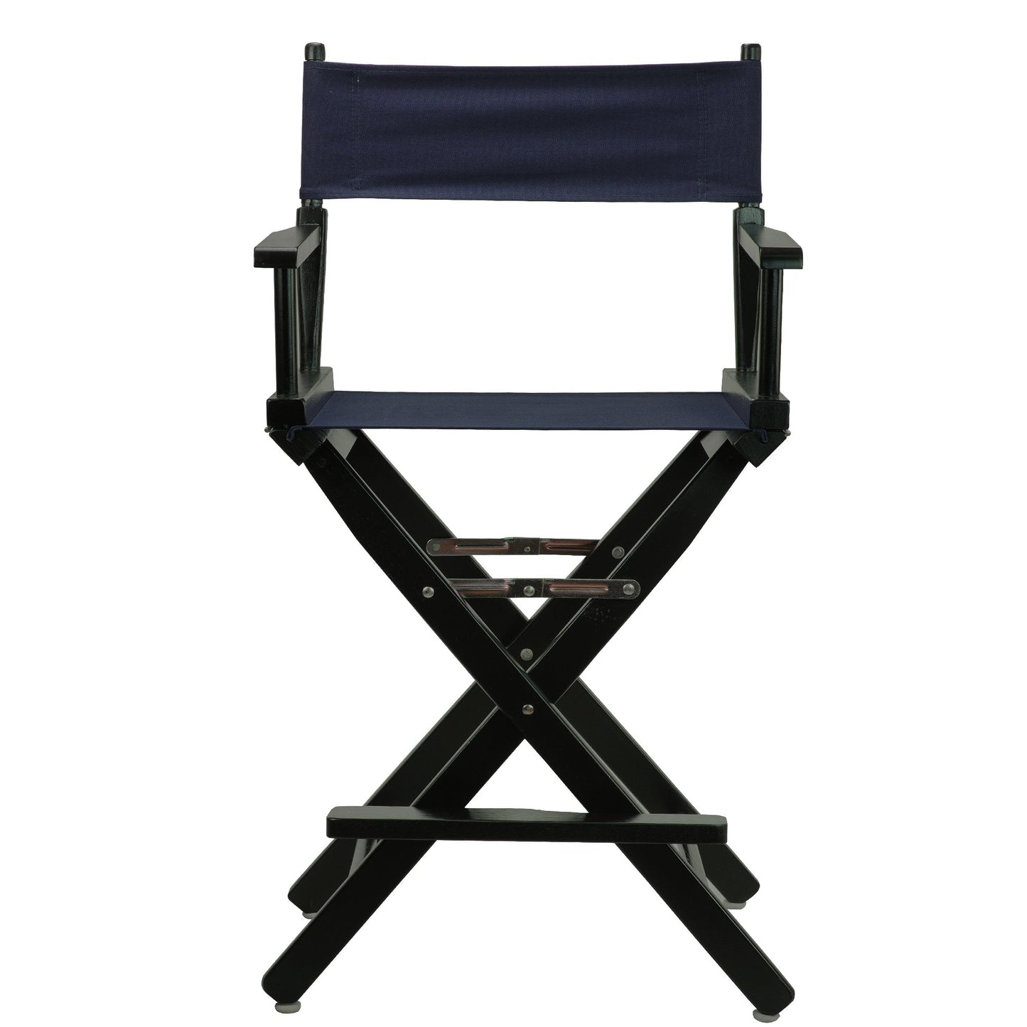Casual Home 24" Director's Chair Black Frame-with Navy Canvas, Counter Height
