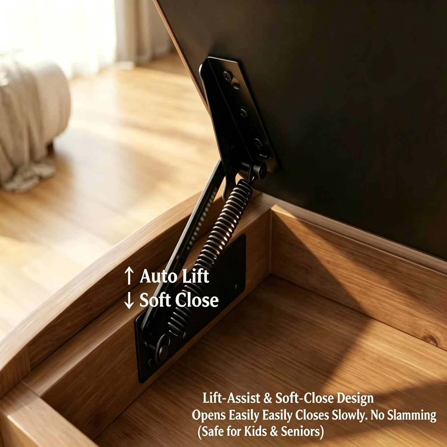 Drogenble Shoe Rack Bench,2 Tiers Shoe Bench with Storage with Flip-Top,Wood Shoe Rack for Entryway,Hallway(Solid Upholstered Seat,23.6"