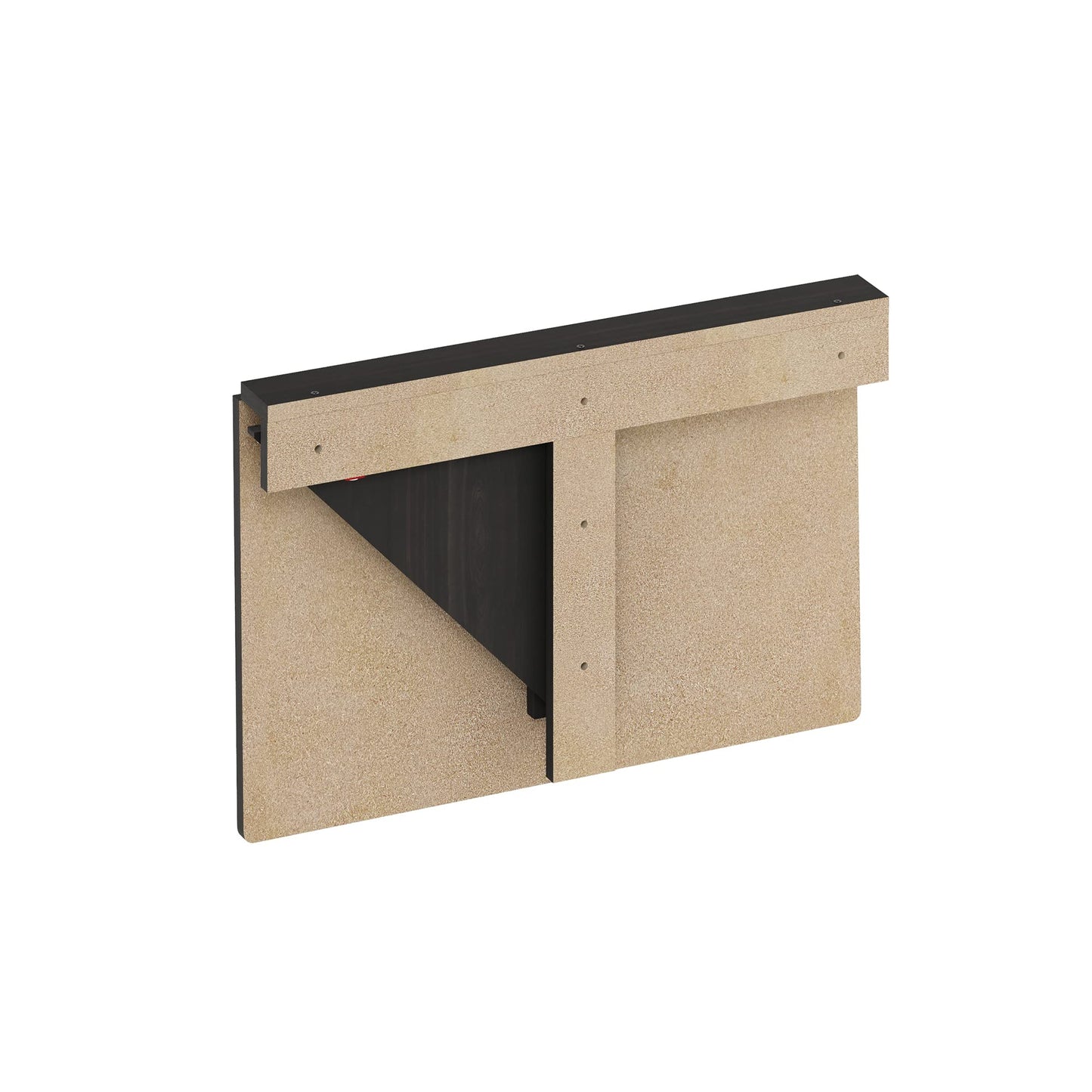 Furinno Hermite Wall Mounting Folding Table, Espresso