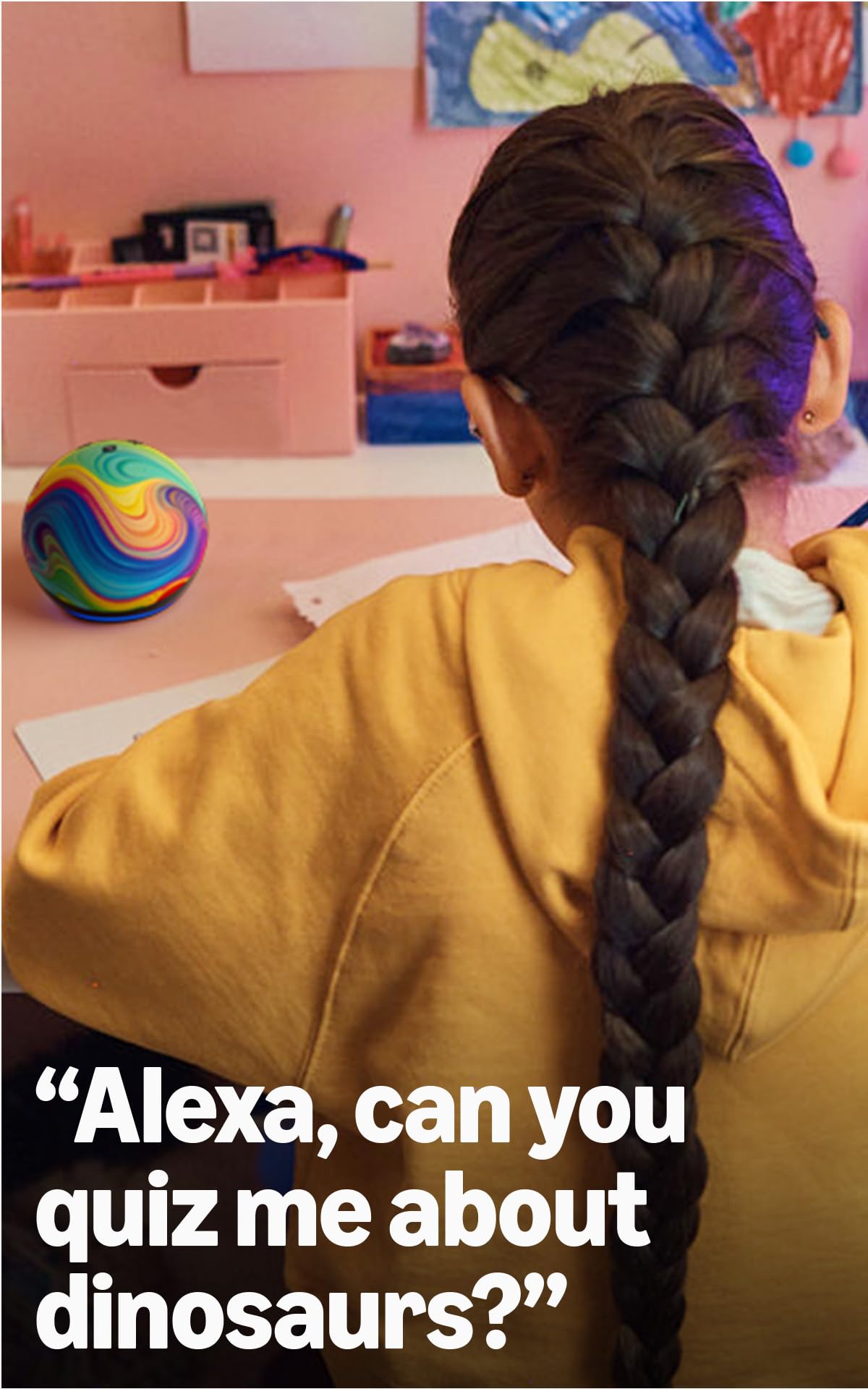 Amazon Echo Dot Kids (newest model), Smart speaker to enjoy age-appropriate audiobooks, interactive games and Alexa+ experiences to create and learn, Owl design