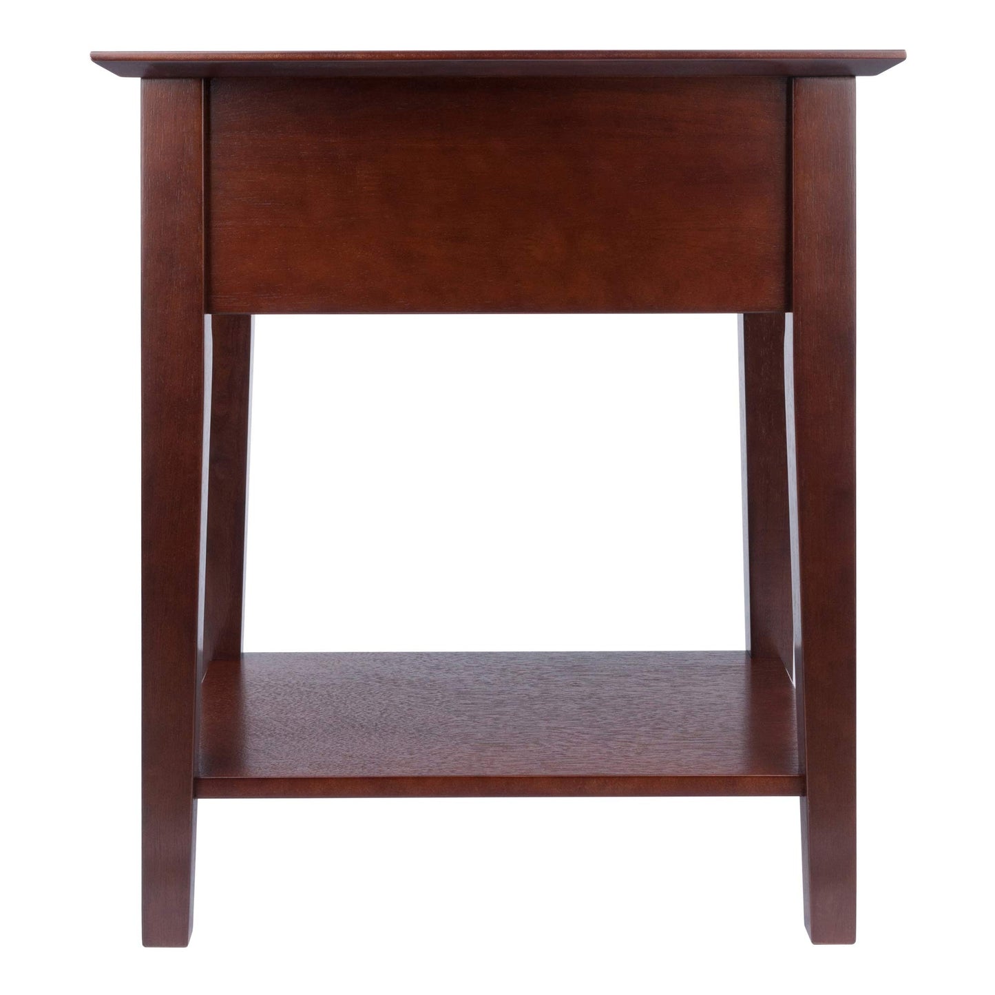 Winsome Rochester Accent Table, Classic Bedside Nightstand with Drawer and Shelf, End Table with Storage for Couches in Living Room, Functional Furniture for Bedroom, Office