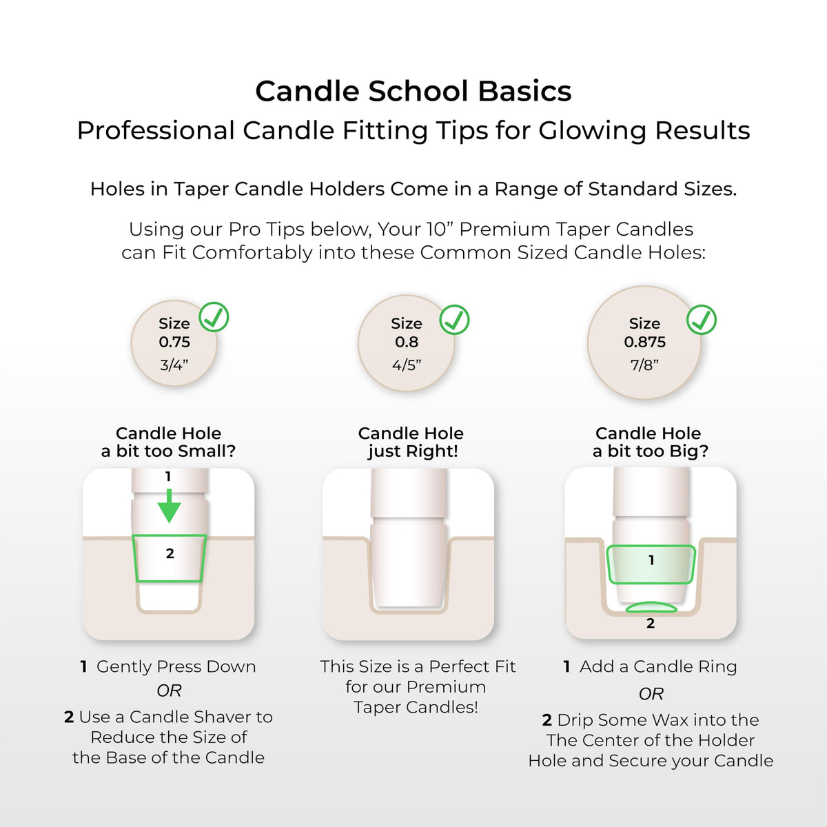Putty Gray Taper Candles 10 Inch, 12 Pack - Unscented Dripless Dinner Candles, 7 Hour Burn Time, Premium Solid Wax Candlesticks for Weddings, Parties, Events & Home Decor. Candlesticks