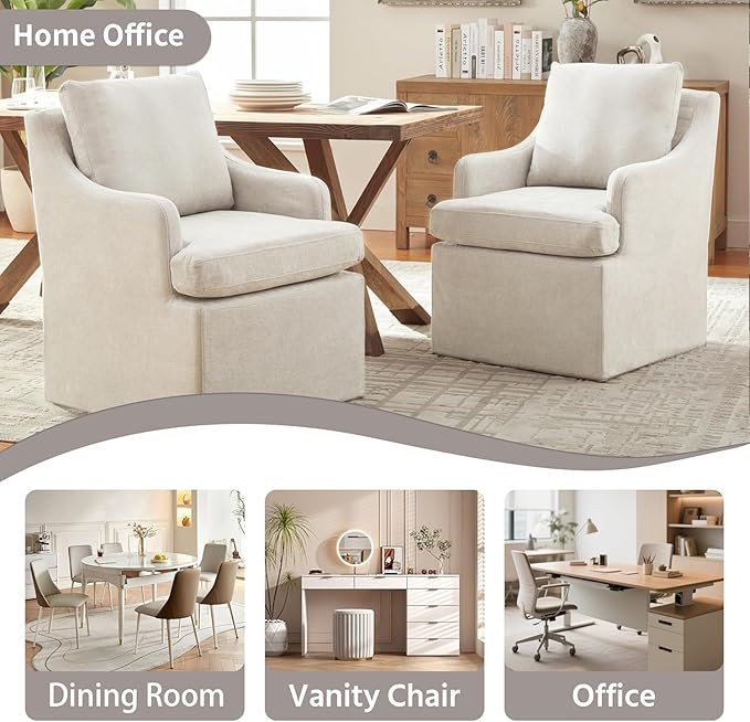 VKNOW Upholstered Dining Chairs, Modern Kitchen Chairs Dinner Chairs
