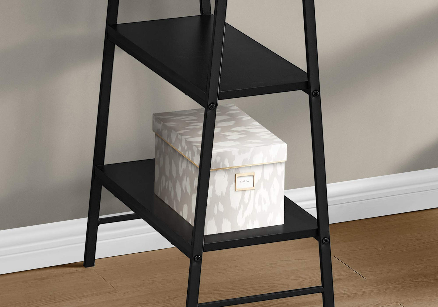 Monarch Specialties I 7522 Computer Desk, Home Office, Laptop, Storage Shelves, 48" L, Work, Metal, Laminate, Black, Contemporary, Modern