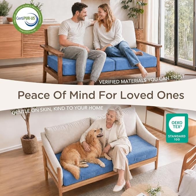 Codi Thick Replacement Couch Cushions, Upholstery Foam