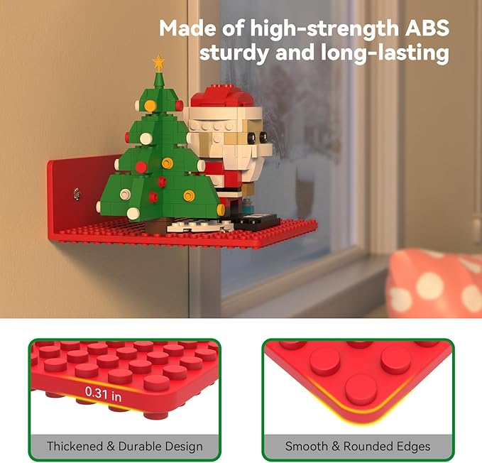 8-Pack Small Floating Shelves for Wall Compatible