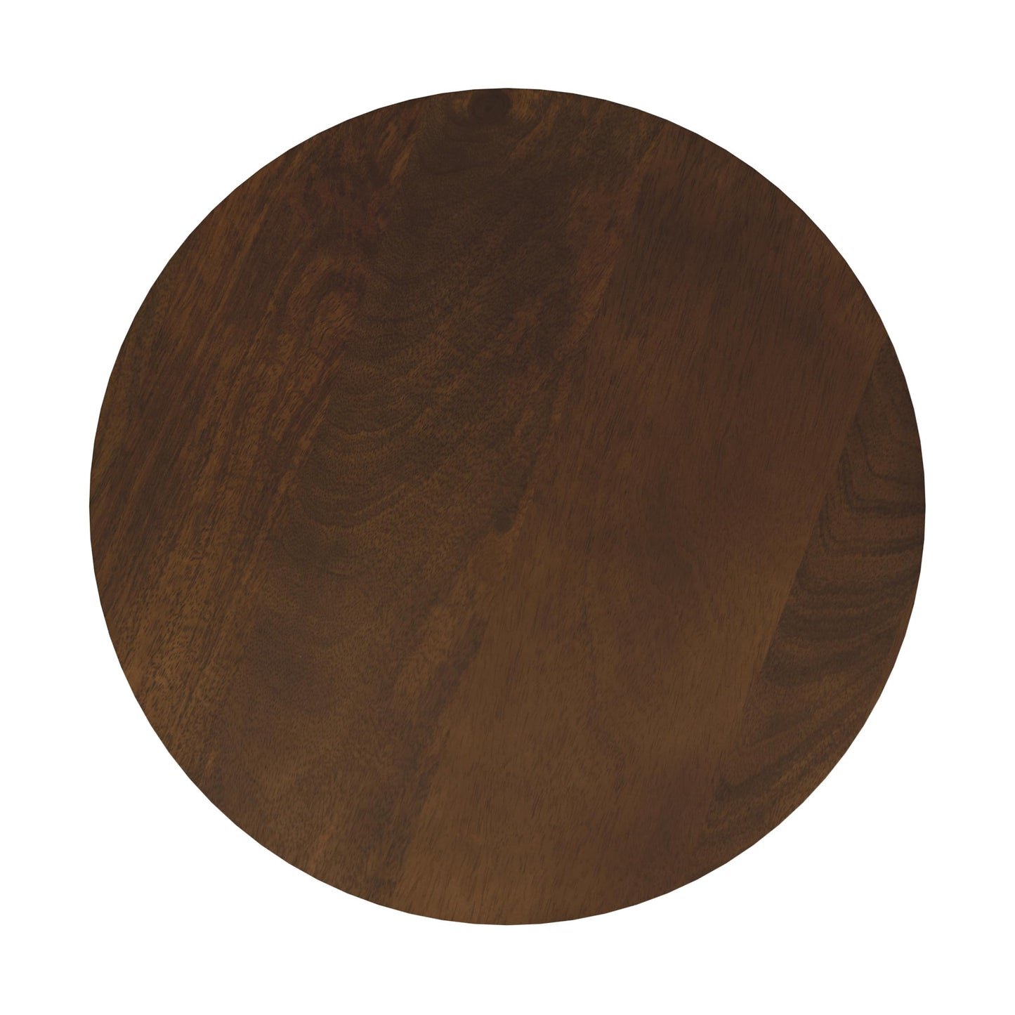 Spatial Order Walnut Mango Wood End/Side Round Table
