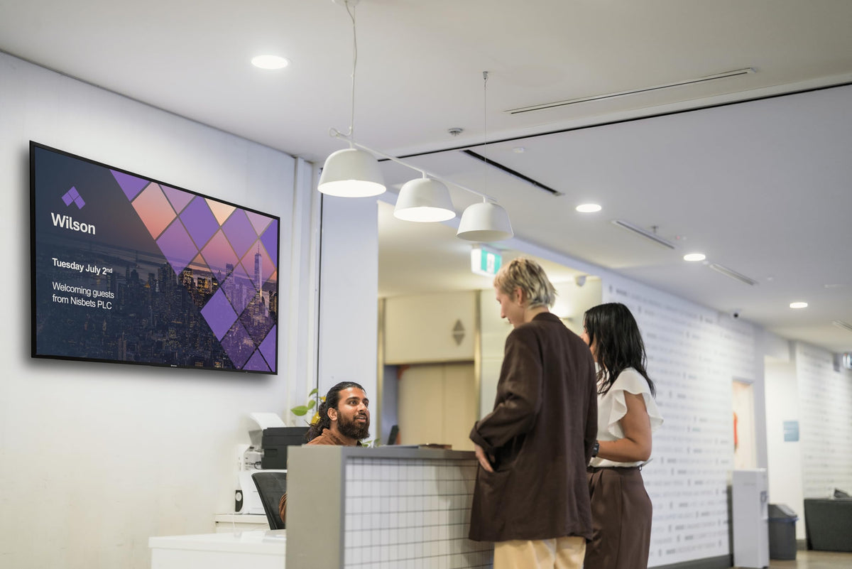 Promethean ActivPanelD 65" Commercial Digital Display, 4K UHD Non-Touch Digital Signage Screen for Announcements, Offices, Schools & Retail, Wall Mount Included, 3-Year Onsite Support