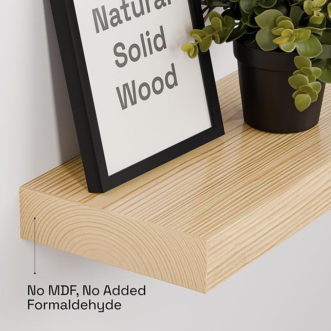 BAOBAB WORKSHOP Wood Floating Shelves