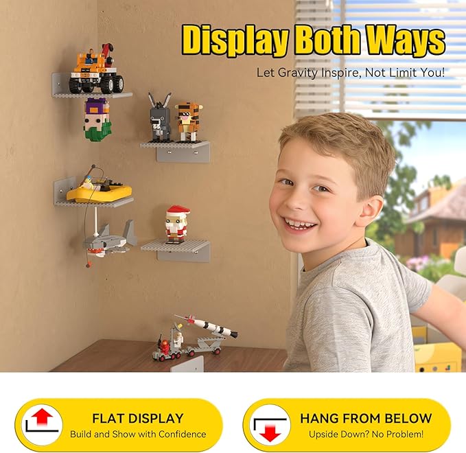 BlissBox 6-Pack Floating Display Shelves