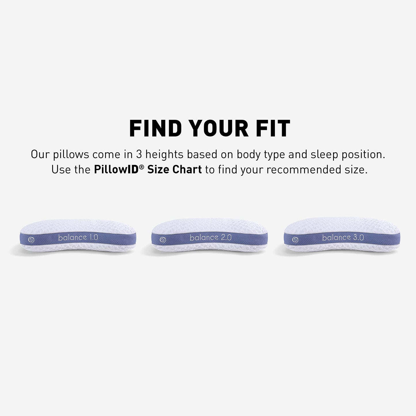 Bedgear Balance Cuddle Curve Performance Pillow - Size 1.0 - Moisture-Wicking Pillow for Side Sleepers - Medium Firmness Bed Pillow- Hypoallergenic, Washable Removable Cover - 20" W x 26" L x 5.25" H