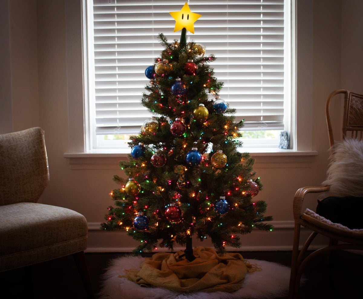 Tree Topper Mario Super Star Gen 2 Plug in Light Up Christmas