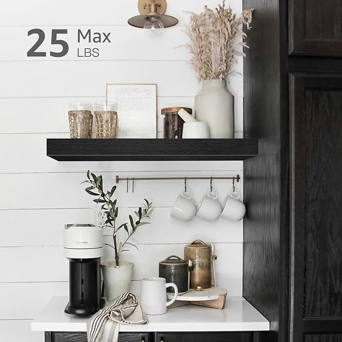 QEEIG Floating Shelf for Wall Bathroom Shelves Bedroom Kitchen Living Room