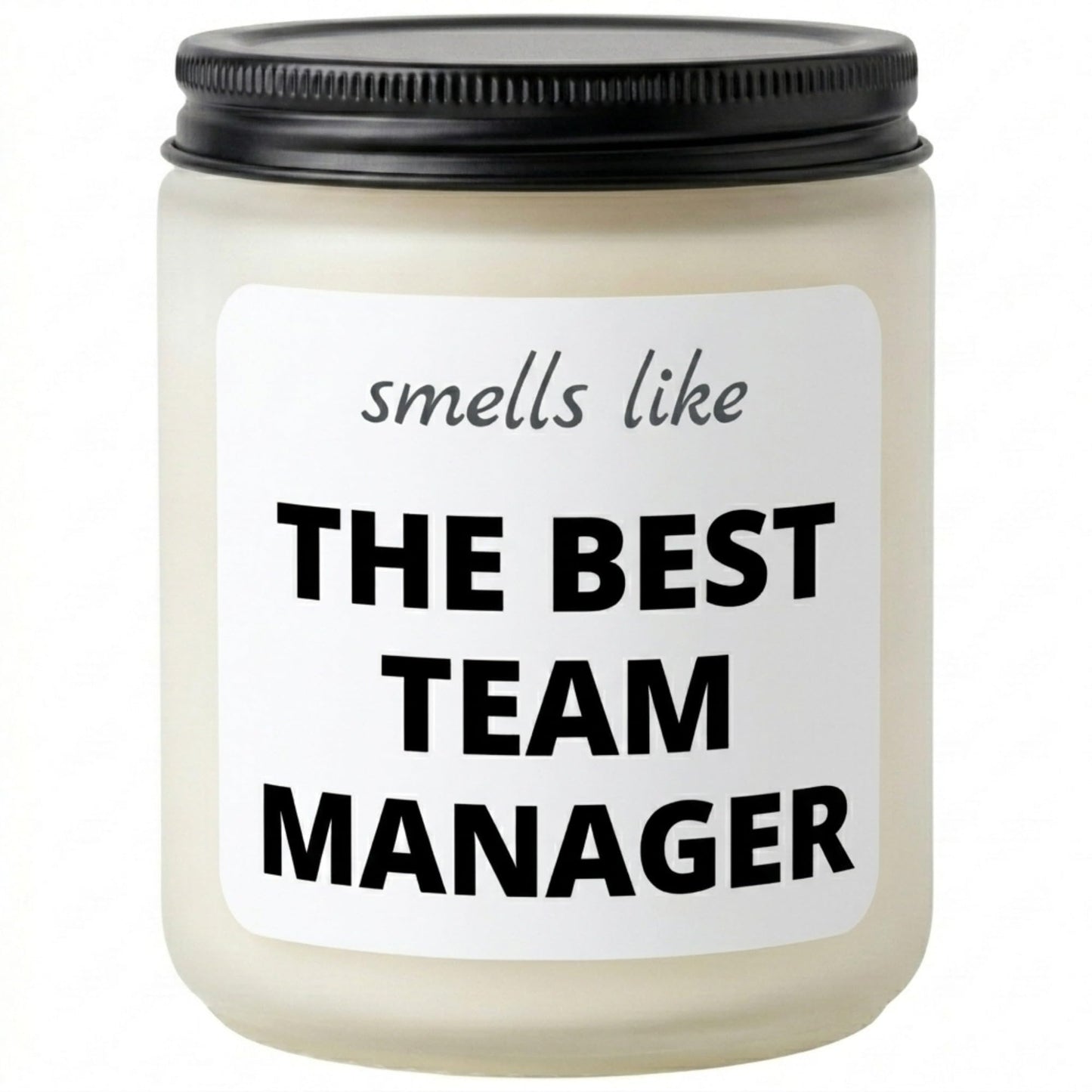 Wehnniee 9 oz Scented Candle, Best Team Manager, Boss Gifts for Women, Men - Funny Office Appreciation Thank You Gift Ideas for Boss Lady, Mentor, Supervisor - Going Away, Farewell Gifts for Coworkers