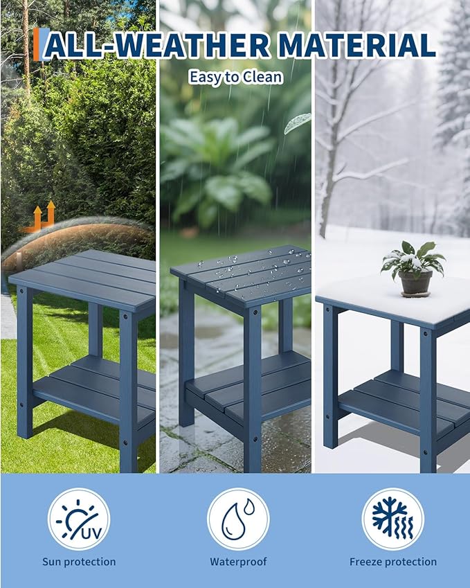 GarveeLife Poly Lumber Rocking Chair Outdoor Set of 4