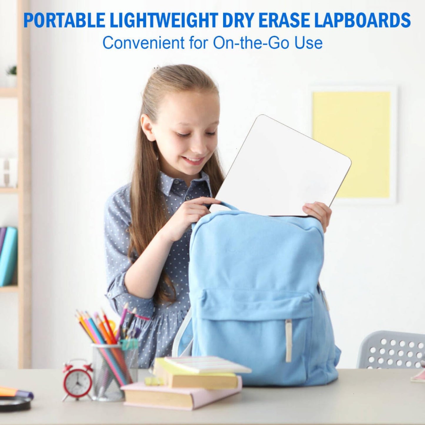 COYMOS 12 Pack Small Dry Erase Boards Classroom Pack 12 x 9 Inch Double Sided Mini White Boards Portable Dry Erase LapBoards for Teacher Supplies with 12 Erasers and 12 Markers