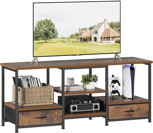 DUMOS 47 Inch TV Stand for 55-65 Inch TVs, Entertainment Center