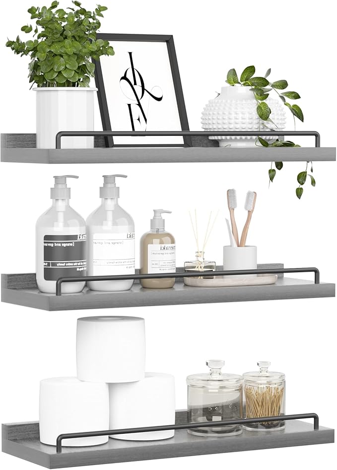 RYOFOBETTO Floating Shelves for Wall Decor, Living Room, Picture Frames