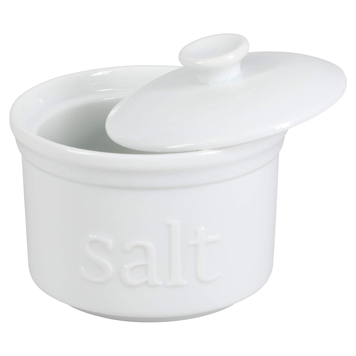 BIA Cordon Bleu 10-Ounce Salt Box with Lid, White