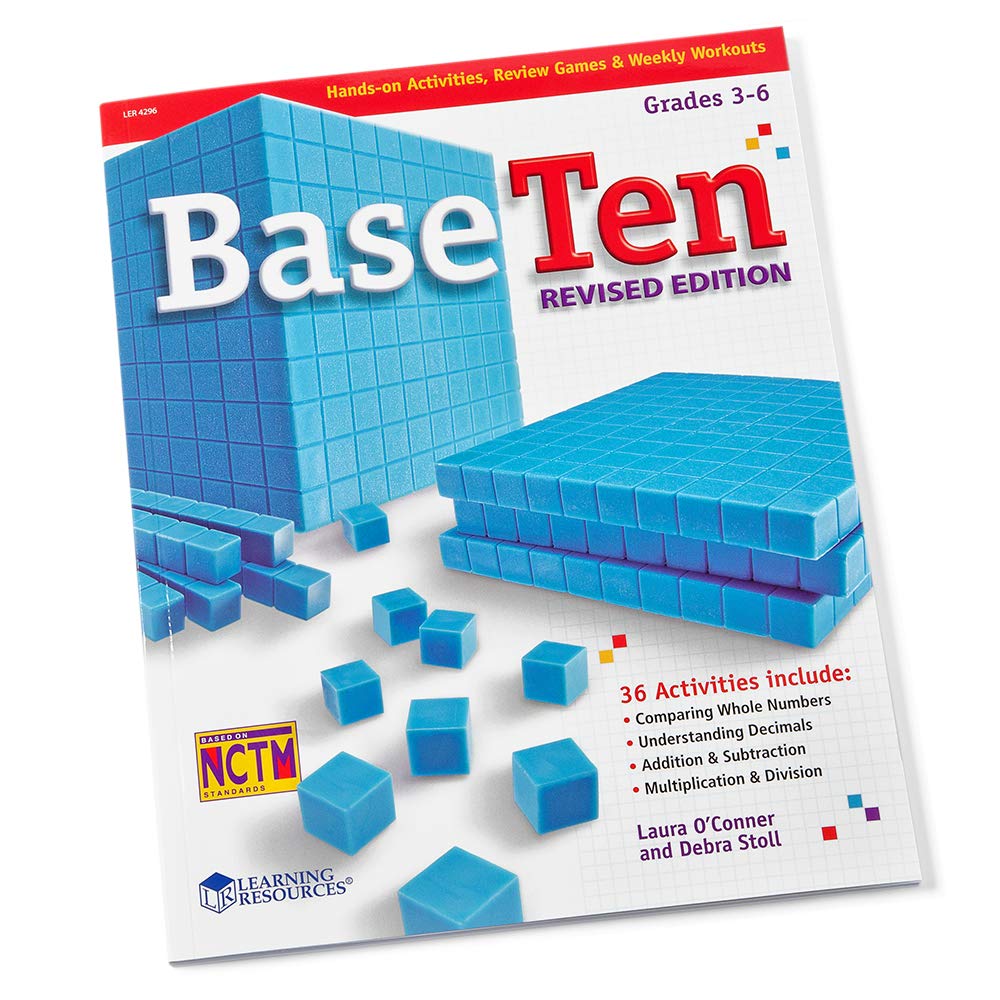 hand2mind Blue Plastic Base Ten Blocks Complete Set, Place Value Blocks, Counting Cubes for Kids Math, Base Ten Blocks Classroom Set, Math Blocks Kindergarten, Base 10 Math Manipulatives (Set of 644)