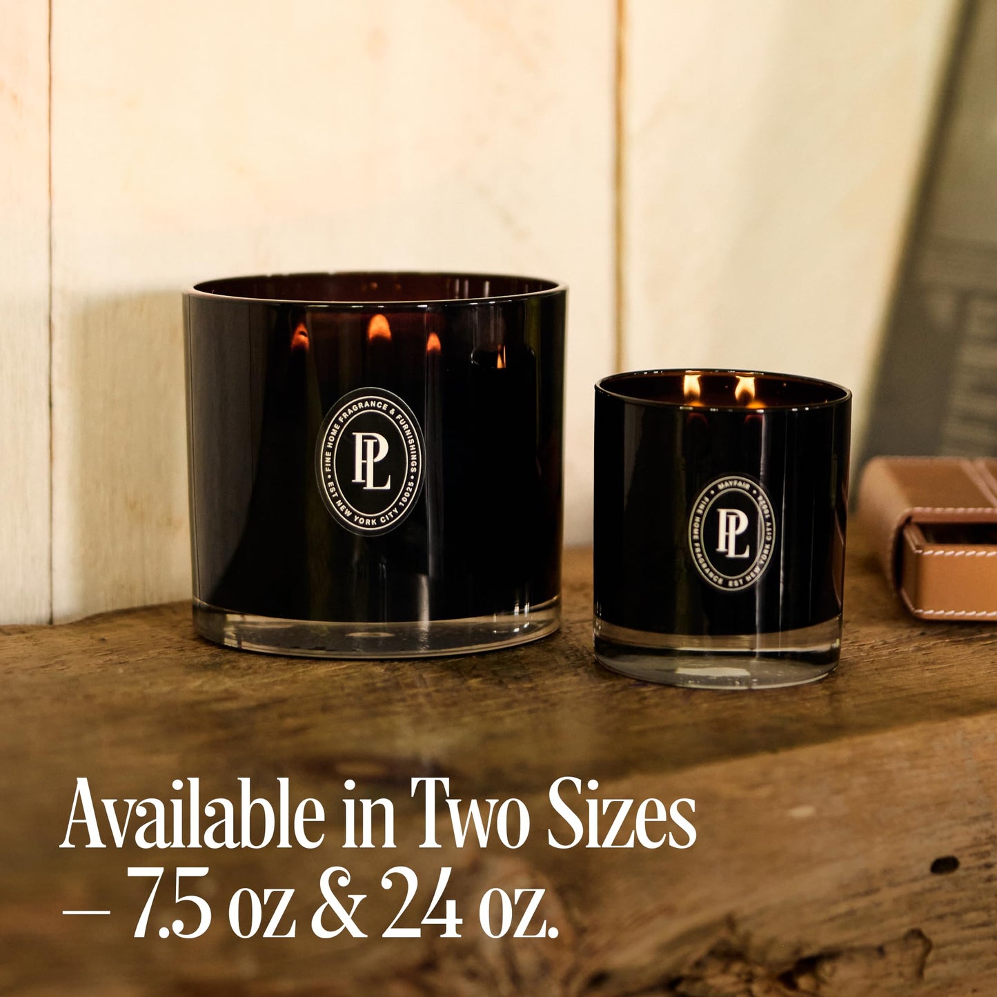 Preston Lane Luxury 2-Wick Scented Candle, Mayfair, 7.5 oz Hand-Poured in USA | Long Burn Time (20-30 Hrs), Vegan Soy Wax Blend, Decorative Glass Vessel, Fine Italian Fragrance