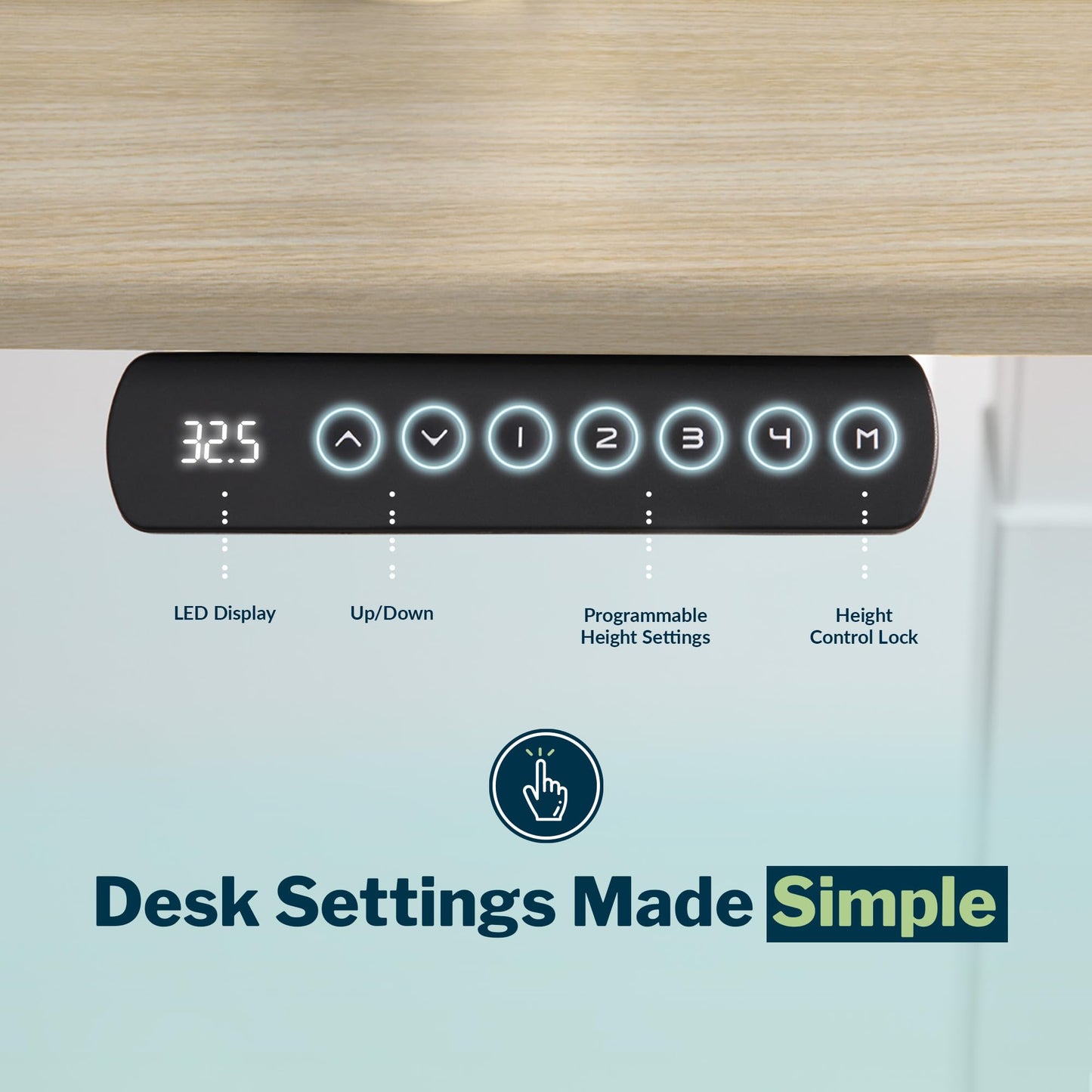 Vari ComfortEdge 80x60 L-Shape Electric Standing Desk – Height Adjustable Sit-Stand VariDesk for Corner Office with Reversible Left/Right Design + Light Wood/White Legs (Ships in 3 Boxes)