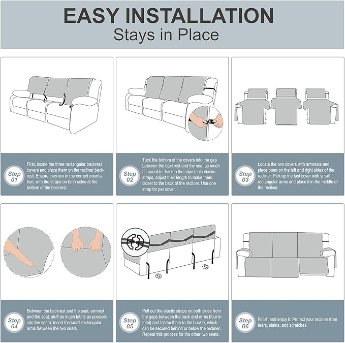 Genina Waterproof Recliner Cover