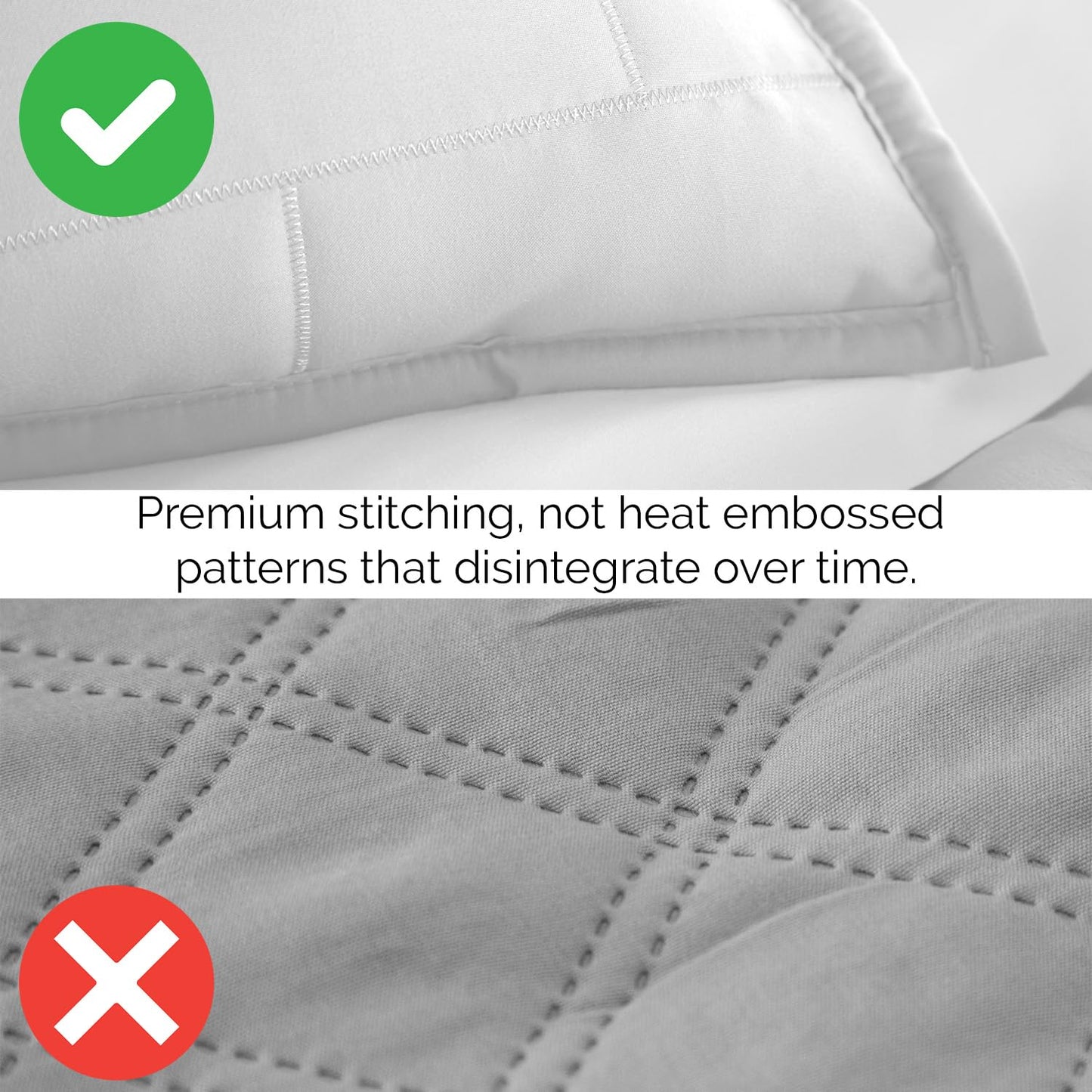 Southshore Fine Living, Inc. Daybed Covers for Twin Bed, 6-Piece Twin Bedding with Daybed Cover Set, 3 Pillow Shams, Bedskirt, Throw Pillow - Day Bed Quilt Sets, Day Bed Covers, Brickyard White
