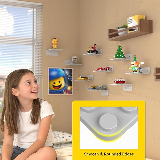 BlissBox 9-Pack Floating Display Shelves