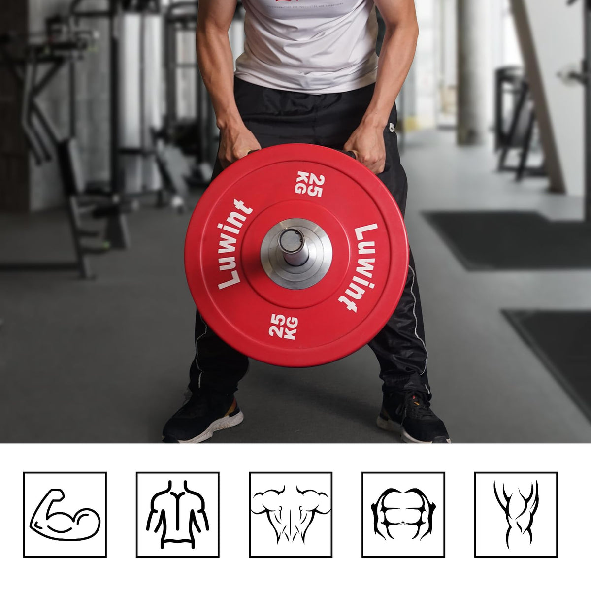 Luwint Landmine Handle Attachments, Single Arm Row and T Bar Handle Exercise Accessories for Home Gym, Fits 2’’ Olympic Barbell