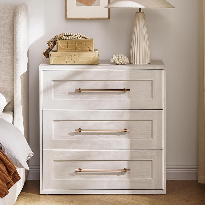 mopio Blake 3 Drawer Dresser for Bedroom, Chest of Drawers, Wood Dresser