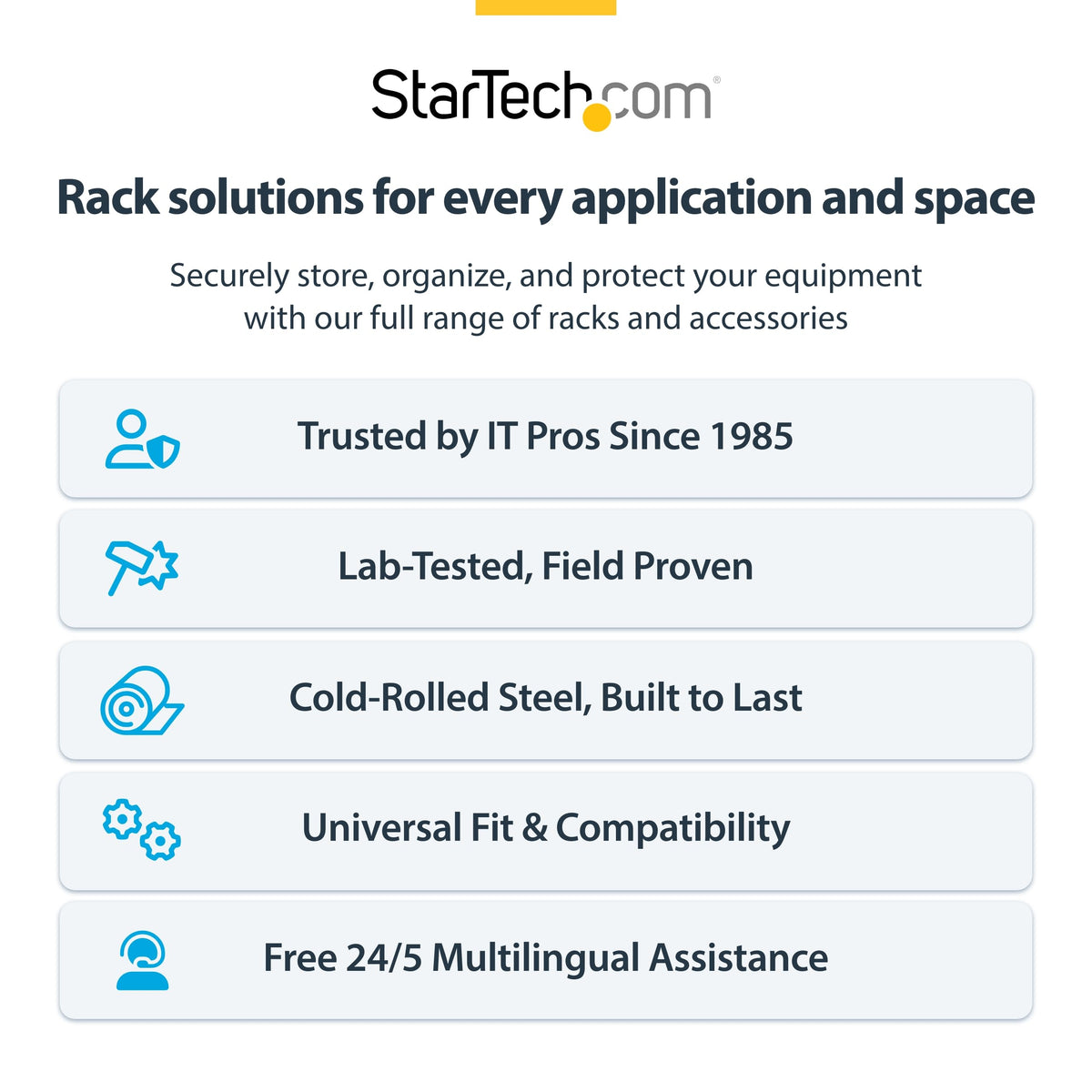 StarTech.com 2-Post 8U Wall Mounted Rack, Adjustable Depth up to 16in, for 19-inch Server/Data/Networking Equipment, Max 88lb