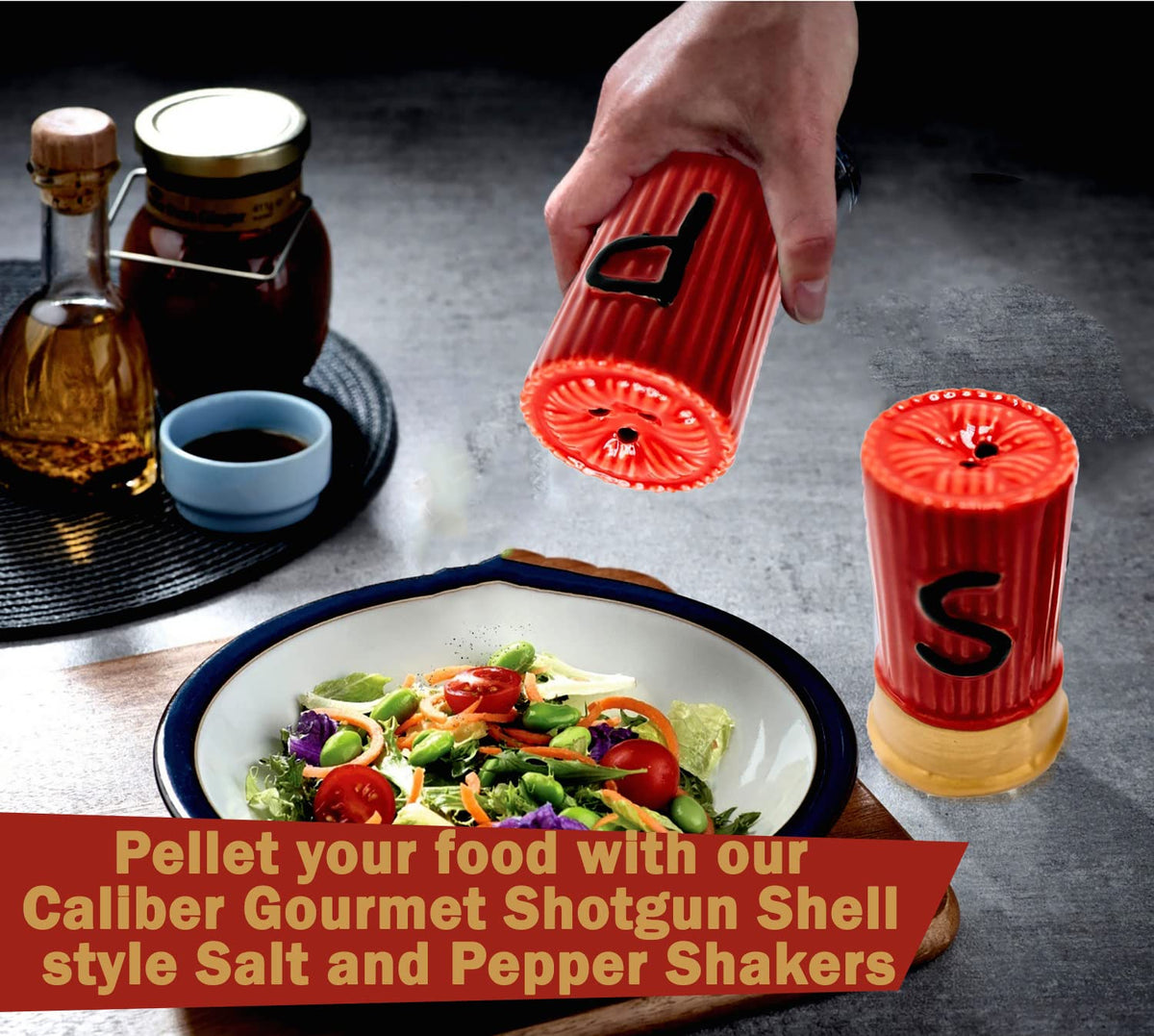 Caliber Gourmet Shotgun Salt & Pepper Set