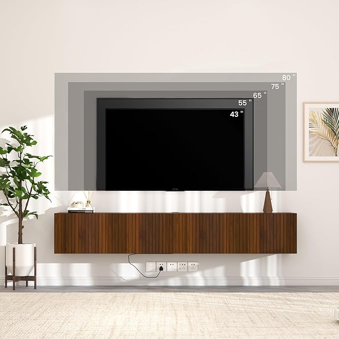 EazeHome 82" Floating TV Stand