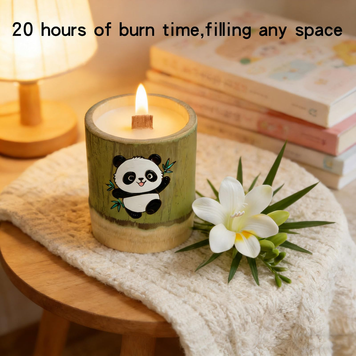 WJeffloom Premium Scented Soy Wax Candles Set - Long-Lasting Aromatherapy with British pear and Freesia Fragrance for Home Bedroom Bathroom Decor & Gifts
