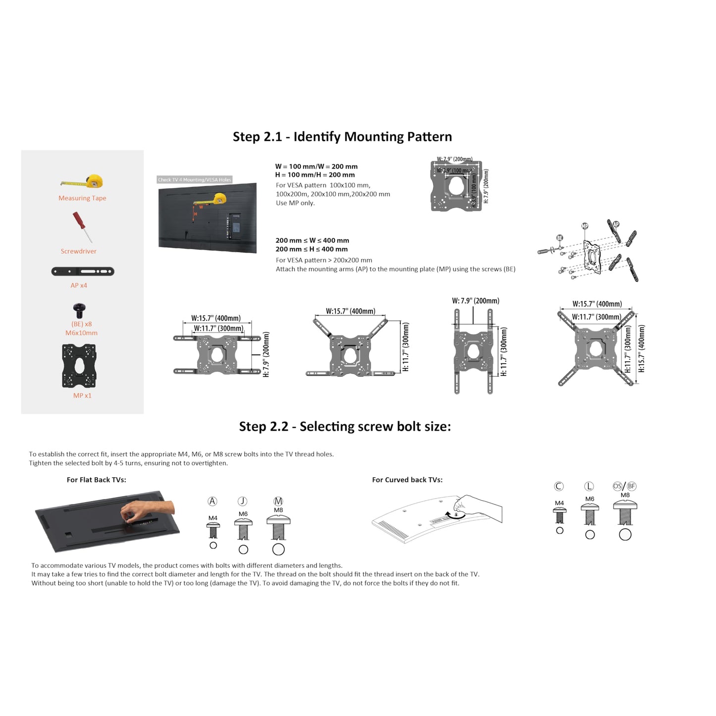 Amazon Basics Full Motion Articulating TV Wall Mount, with Swivel and Tilt, for 26" to 55" TVs and Flat Panels up to 80 Lbs, VESA Compatible, Single Stud, Black