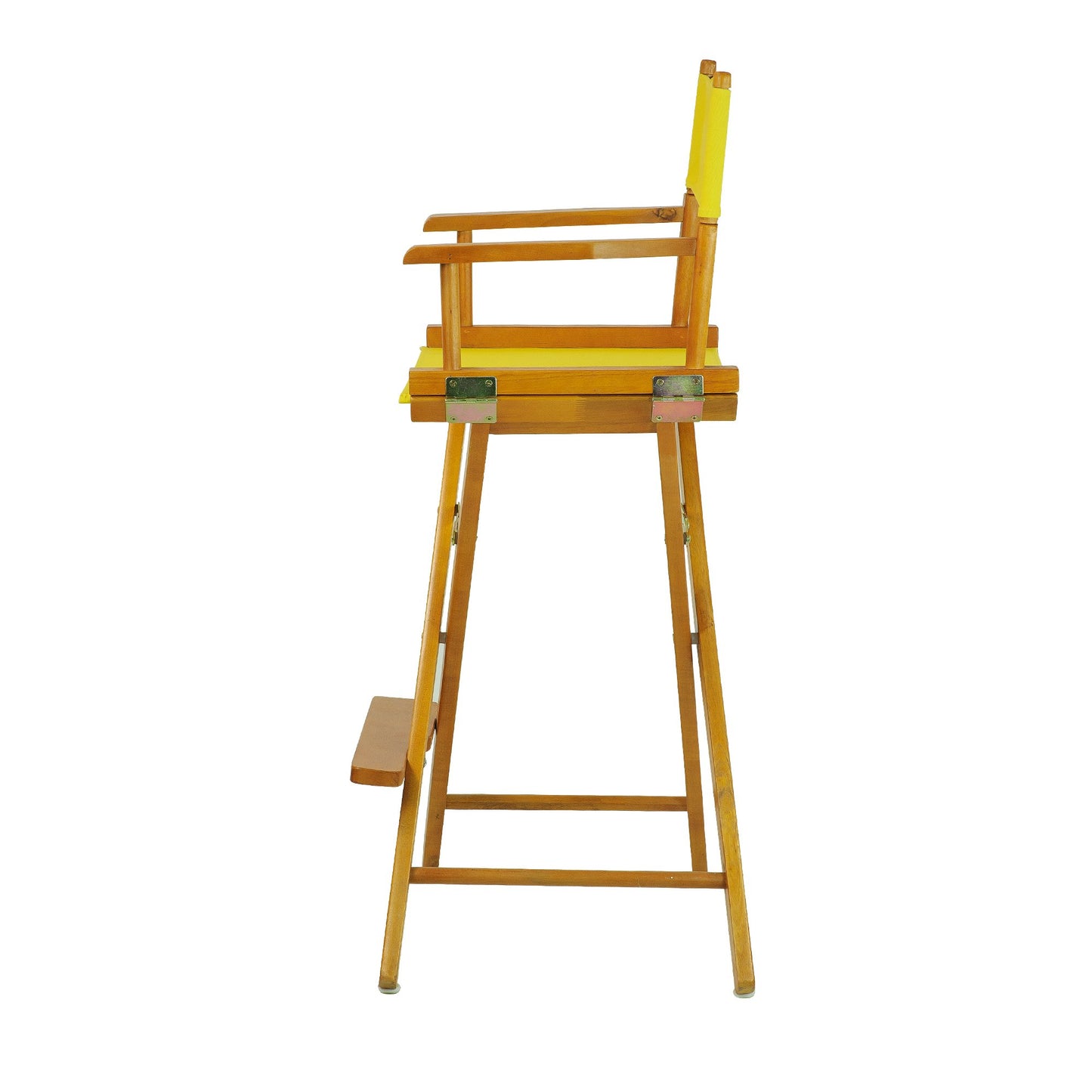 Casual Home 30" Director's Chair Honey Oak Frame-with Yellow Canvas, Bar Height