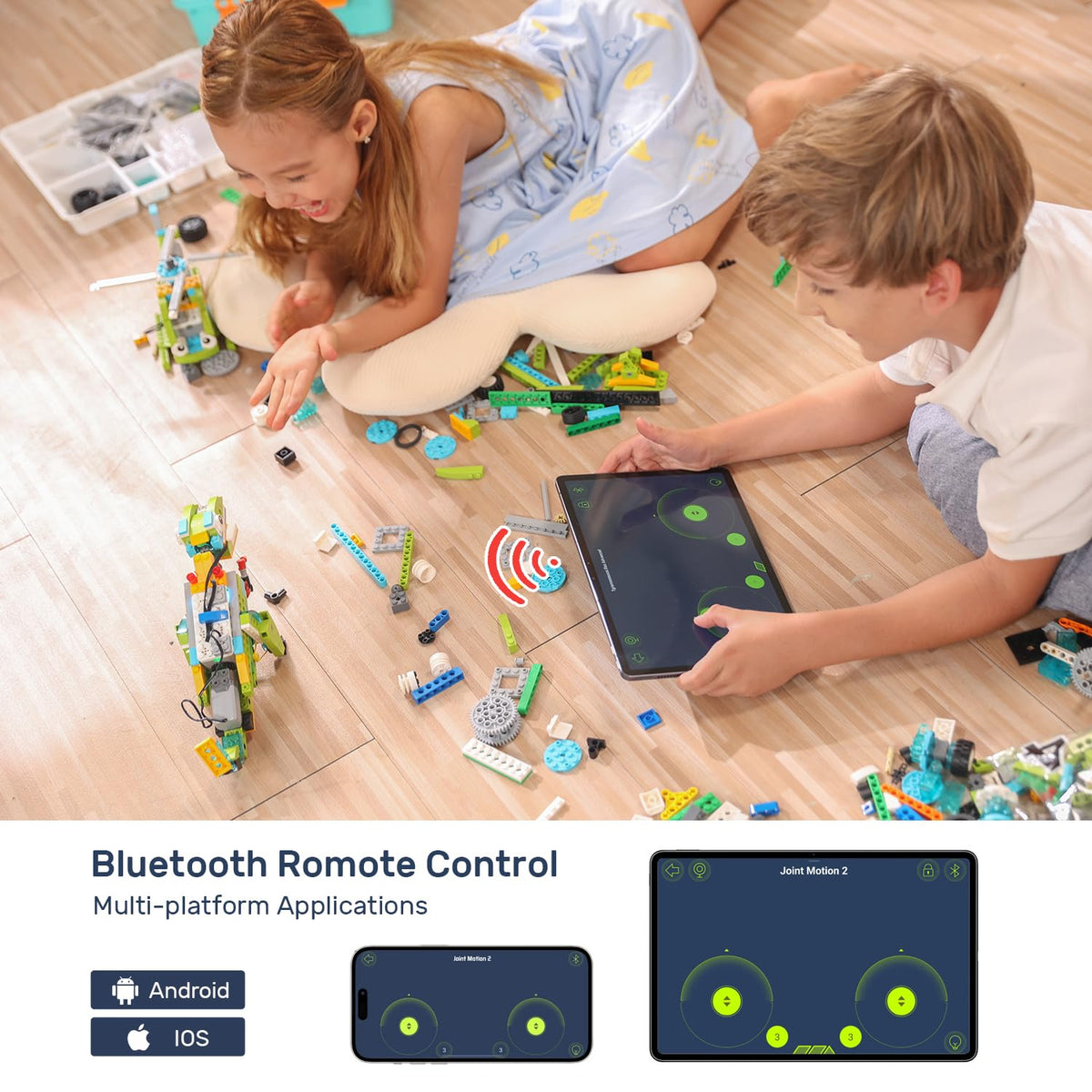 makerzoid Coding Robot Kit for Kids Ages 6+, 200+ in 1 APP Control Dinosaur Robot Toy, Educational Scratch Program Robotic Kit with 47 Video Courses, Toy for Boys Girls(600 Blocks)