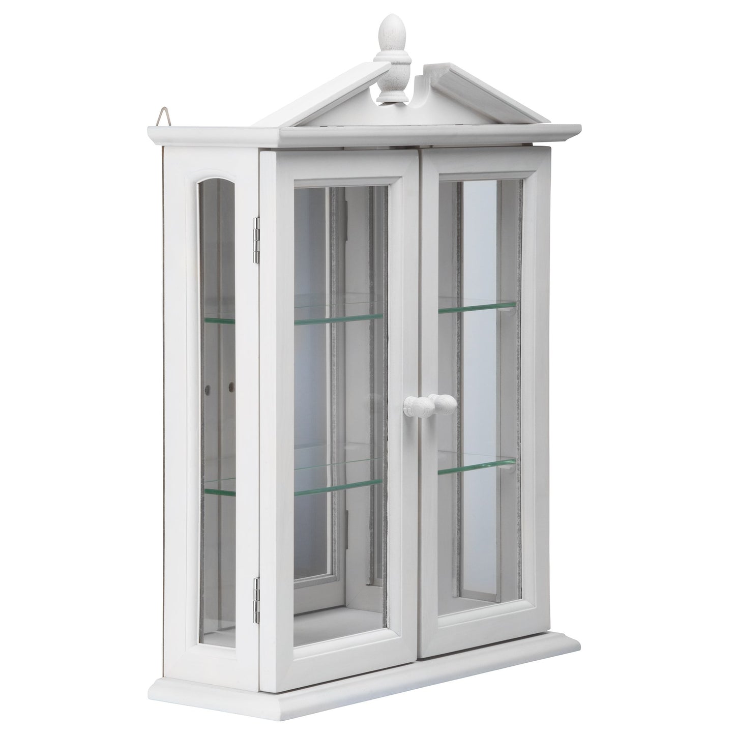Design Toscano Amesbury Manor Wall Curio Cabinet, Lily White