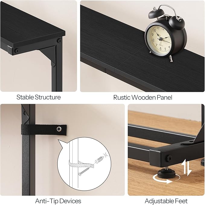 HOOBRO Narrow Console Table Set of 2