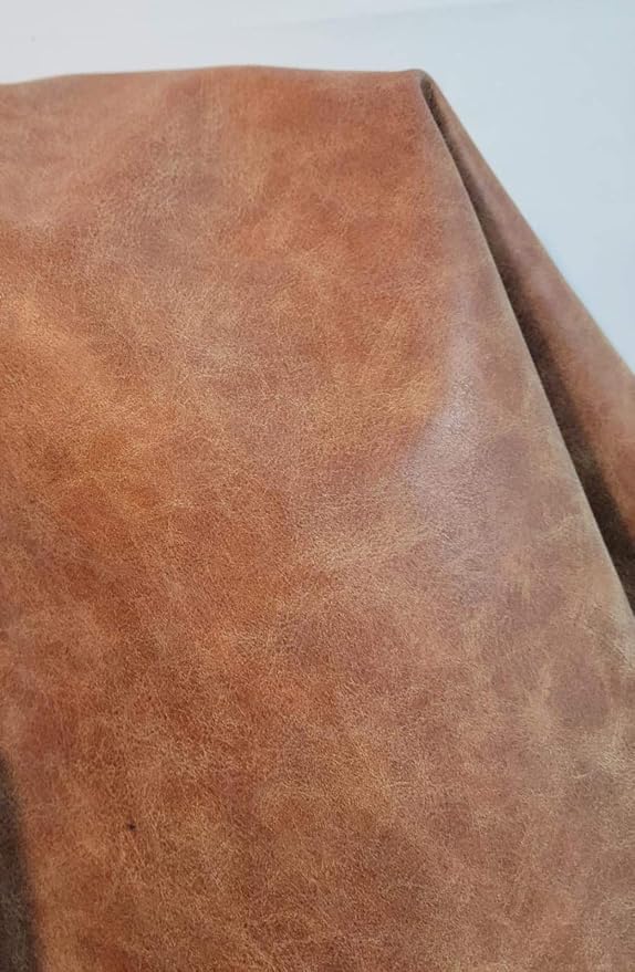 NAT Leathers | Blonde Crazy Horse Soft Faux Vegan Leather PU | 1 Yard Cut by