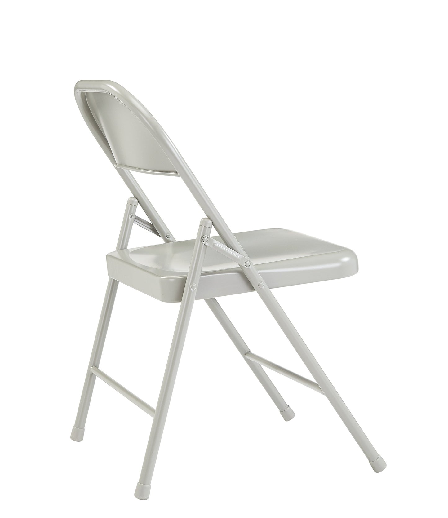 Steel Portable Folding Chairs by National Public Seating – 900 Series Premium Heavy-Duty Foldable Chairs for Indoor & Outdoor, Set of 4 – Comfortable, Durable, Institutional-Grade, Grey