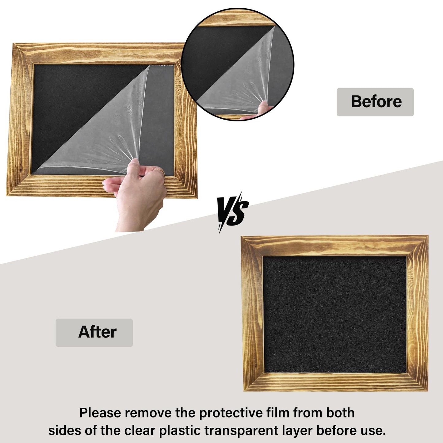 Dononr Hidden Gun Storage, Hidden Gun Safe for Pistols with Magnetic, Wooden Picture Frames for Handgun, Hidden Storage Gun Safe Home Furniture, Concealment Furniture Picture Frame Box, Rustic