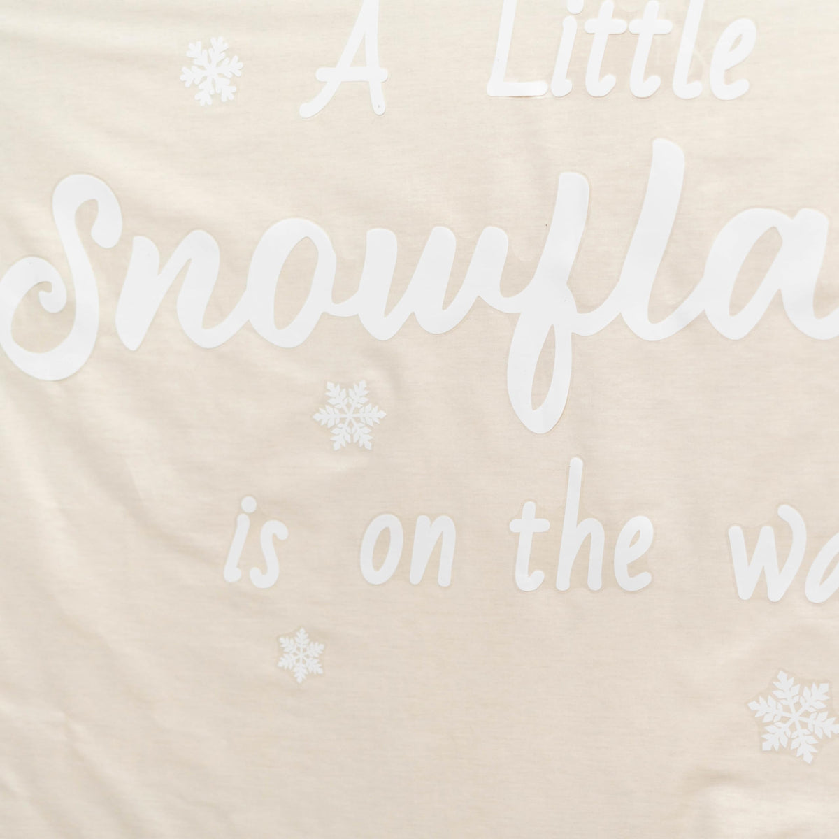 ZAIBIANHAO A Little Snowflake is On the Way Decal - Winter Wonderland Baby Shower White Frosty Backdrop,Gender Reveal Decorations,Christmas Sign Birthday Party Supplies