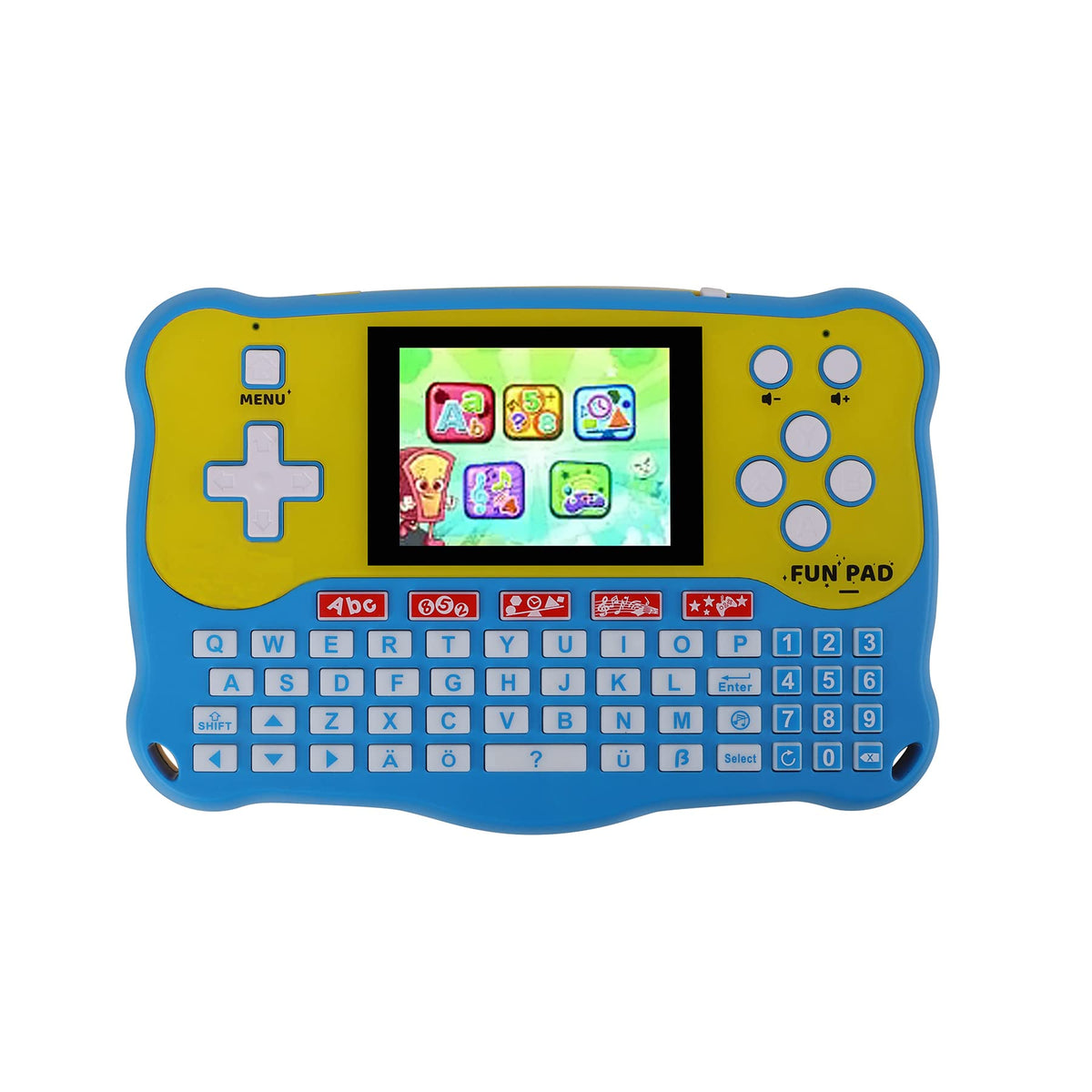 Kids Tablet/Baby Learning Pad with 102 Activities/Toddler Tablet with ABC/Words/Music/Math Interactive Educational Electronic Toys Gifts Handheld Game for Preschool Boys Girls Ages 3-12 (Blue-)