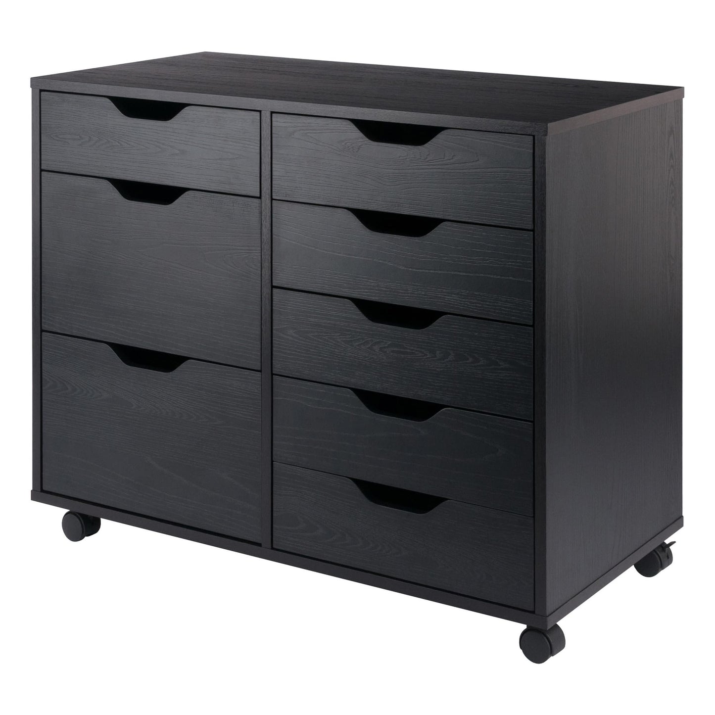 Winsome Halifax Mobile Storage Cabinet with Doors & Drawers, Stylish & Functional Home Storage Cabinet for Filing, Kitchen Organization, Moveable Furniture for Office, Dorms, Apartments