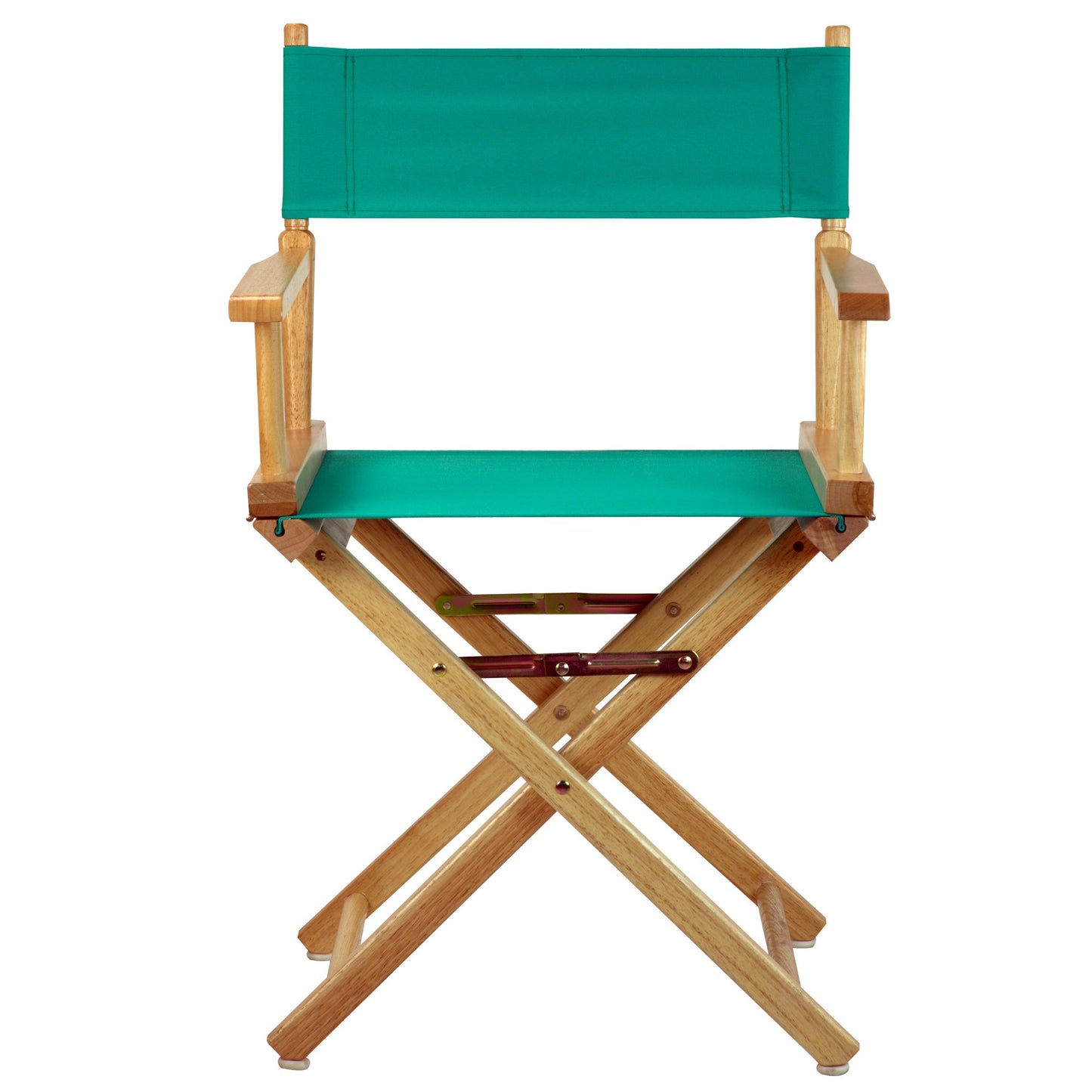 Casual Home 18" Director's Chair Natural Frame with Teal Canvas