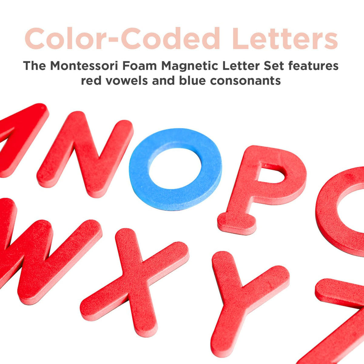 Magnetic Foam Letters for Kids - Classroom Alphabet Letters Kit 284 Pcs with CVC Cards - Montessori ABC Board Magnets