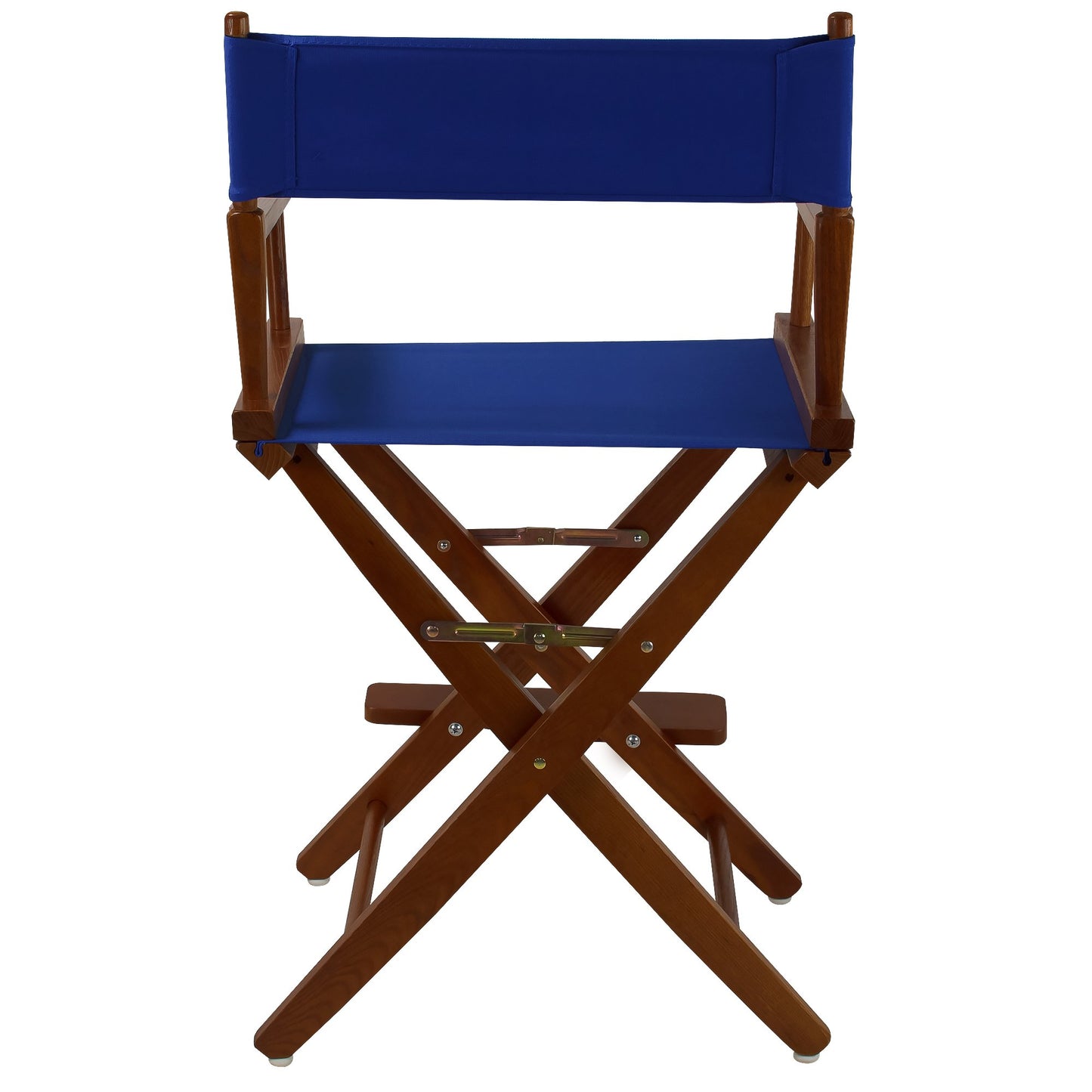 American Trails Extra-Wide Premium 24" Director's Chair Mission Oak Frame with Royal Blue Canvas, Counter Height